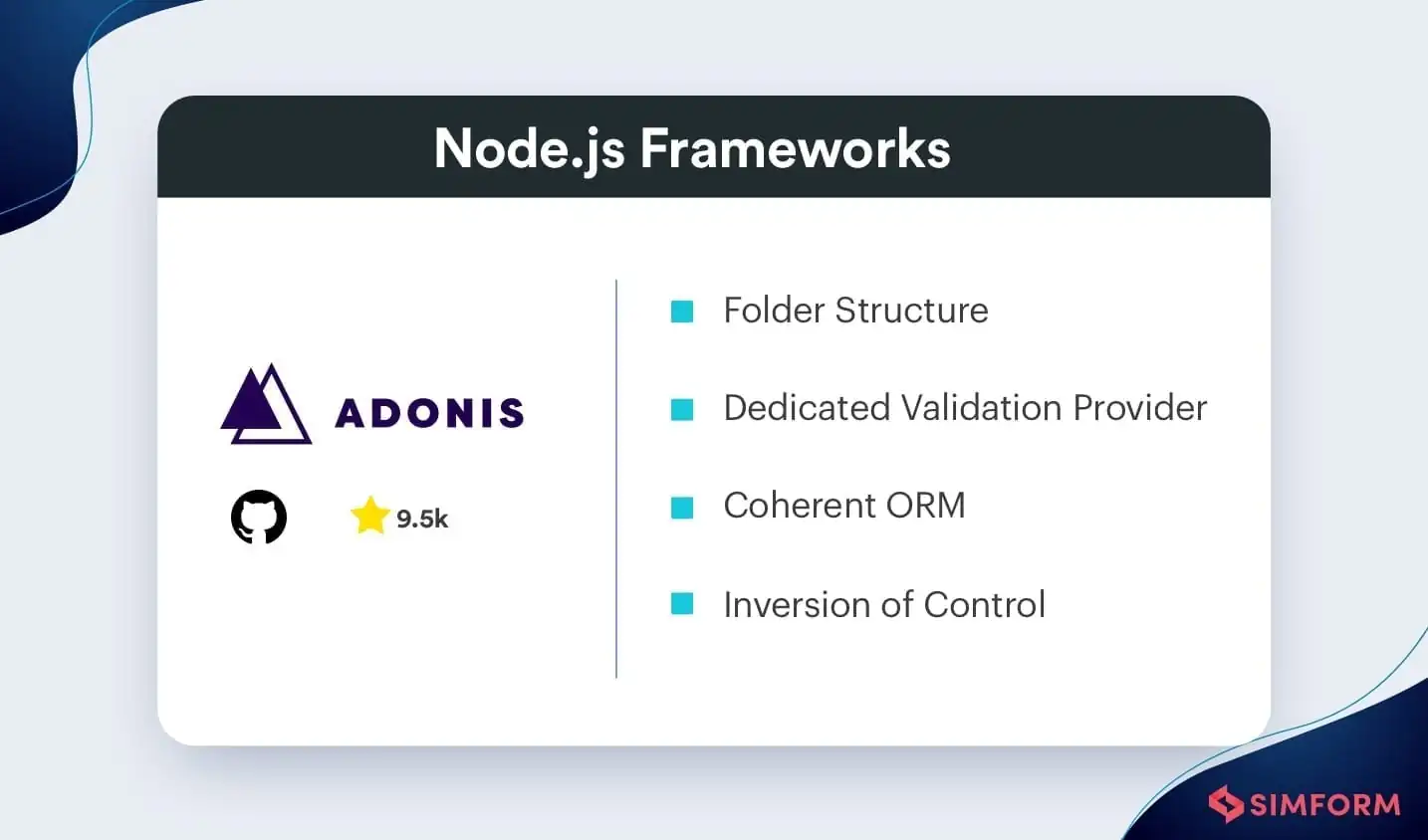 12 Best Nodejs Frameworks for Web Apps in 2021 12 Best Nodejs Frameworks for Web Apps in 2021