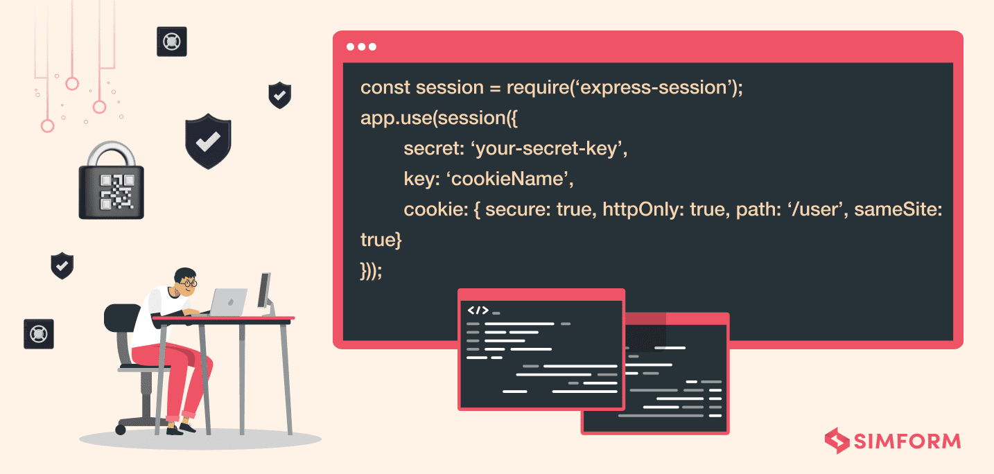 Nodejs Cookie flags Node.js Security