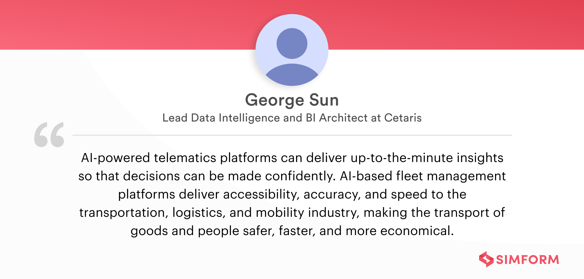George Sun on using AI for Fleet management
